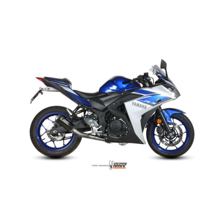 Ligne complète Mivv MK3 Carbone (X.YA.0008.SM3C) Yamaha MT-03/YZF-R3/R25