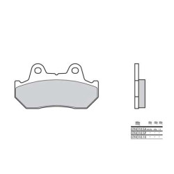 Plaquettes de frein organique BREMBO 07HO1010