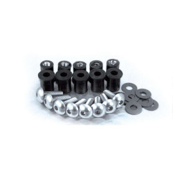 Bubble screw kit 5mm Black (8 pcs.)