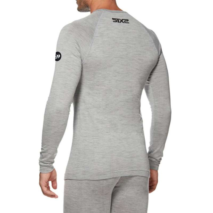 Maillot thermique moto SIXS TS2 MERINOS GREY