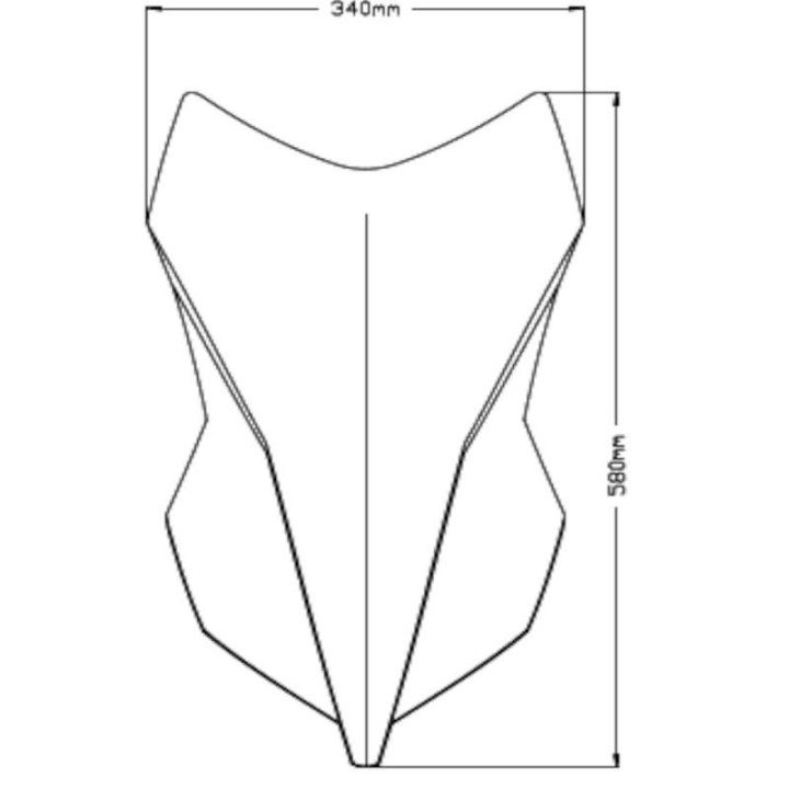 Puig TOURING bubble +10cm (20629) Benelli TRK 251