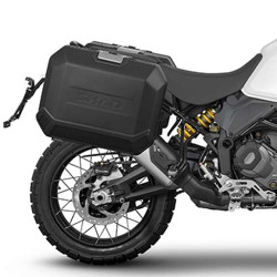 Shad TERRA TR47/TR36 aluminum suitcase kit + 4P brackets (D0DS924P) Ducati DESERT X