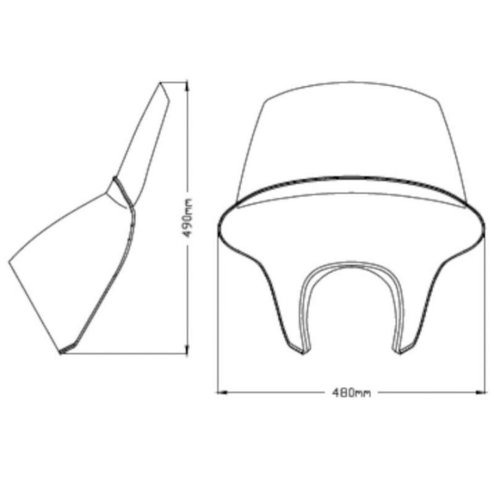 Windshield Puig BATWING SML TOURING (21048) BMW R18