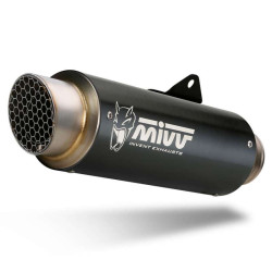 Silencieux homologué Mivv GP PRO Inox noir (K.046.LXBP) Kawasaki Z900RS 18-