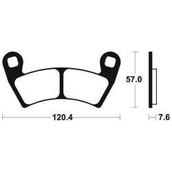 Brake pads metal fried BENDIX MO397 2