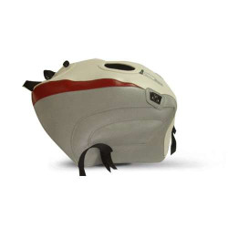 Tapis de réservoir Bagster blanc/gris clair/bande rouge (1114J) Yamaha FJ1200
