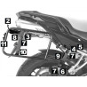 Hepco-Becker side-case support Yamaha FZ6 07-09