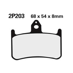 Plaquettes de frein semi-metal Nissin 2P203 NS