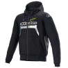 Alpinestars CHROME IGNITION motorcycle sweatshirt Black/Fluorescent yellow