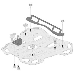 SW-Motech ADVENTURE adapter kit for SHAD SH26-SH46 top case 2