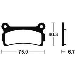 BENDIX MA136 organic brake pads