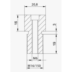 Adaptateur de rétroviseur à embout de guidon pour YAMAHA