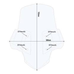Givi 5132DT clear windshield (without mount) 2