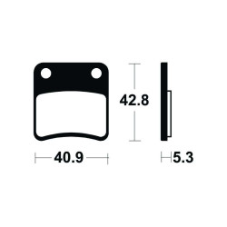 Brake plates Tecnium ME379 (parking breach)