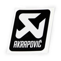 Akrapovic BLACK vertical sticker 75x75mm