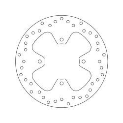 Disque de frein arrière Brembo Série Oro 68B40778 X-MAX 125/250 Sans ABS