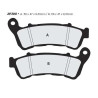 Semi-metal brake pads Nissin 2P308 NS