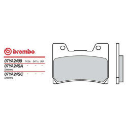 Plaquettes de frein sinter Brembo 07YA24SA