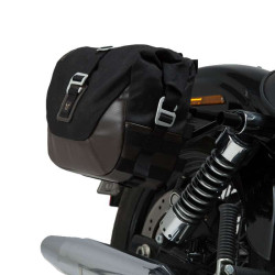 Sacoches cavalières SW-Motech LEGEND GEAR LC2 + écarteurs SLC Harley DYNA WIDE GLIDE
