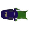 Saddle cover Bagster Blue China/Vert/Blanc/Anthracite/Letters Fuchsi Kawasaki ZX6 R 98