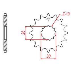 Sprocket JT 18 teeth pitch 530 type 1180