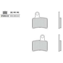 Plaquettes de frein organique BREMBO 07GR24CC