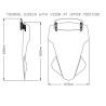 Bulle Puig TOURING avec spoiler (20435H) MT-07 TRACER 20-