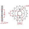 Pignon JT 15 dents pas 428 type 1257