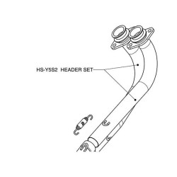 Collecteur Akrapovic Inox HS-Y5S2 Yamaha TMAX 500 08-11