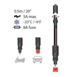 Fiche 2 en 1 DIN/allume-cigare auto Tecmate O-02 2