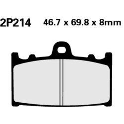 Plaquettes de frein semi-metal Nissin 2P214 NS