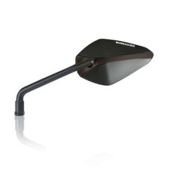 Barracuda X-VERSION approved motorcycle mirrors Black