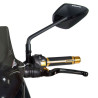 Barracuda X-VERSION approved motorcycle mirrors Black