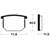BENDIX MA34 organic brake pads
