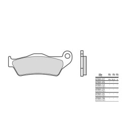 Ceramic Brake Pads BREMBO 07001CC