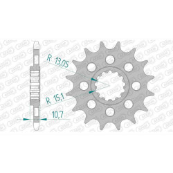 Pignon racing AFAM 14 teeth not 520 type 21804 Yamaha YZF-R1 98-14