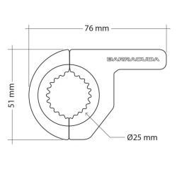 Fixations universelles Barracuda pour feux additionnels 2
