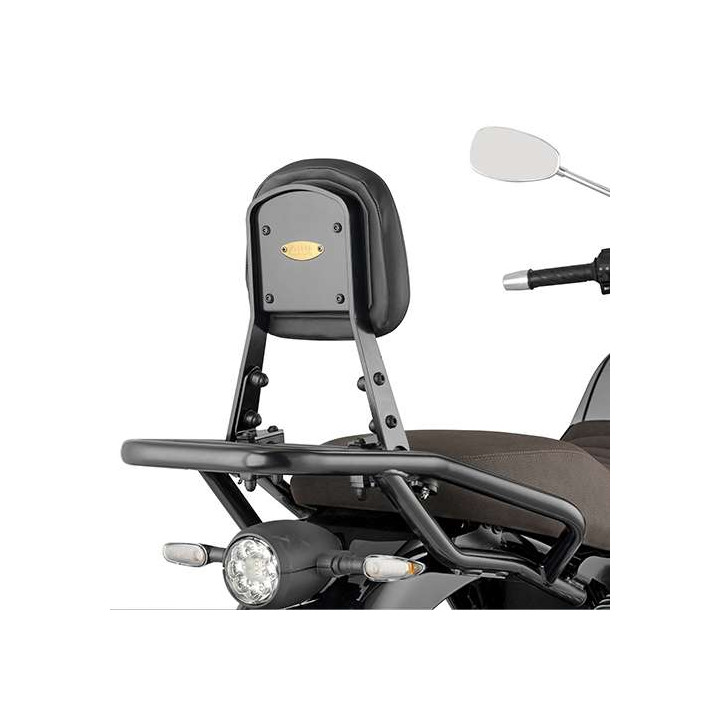 Sissybar avec porte-paquet Givi TS8206B Moto Guzzi V7 850 Stone Special 2021-2026