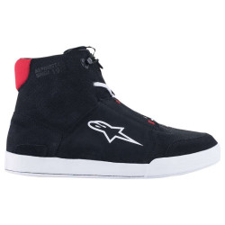 Baskets moto Alpinestars CHROME Noir/Blanc/Rouge