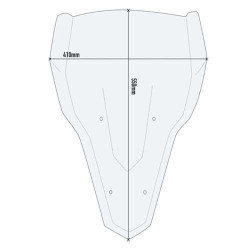 Givi clear bubble (D2148ST) Yamaha Tracer 7 2
