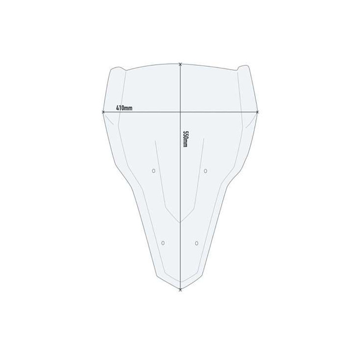 Bulle incolore Givi D2148ST Yamaha 700 Tracer 2020-2024