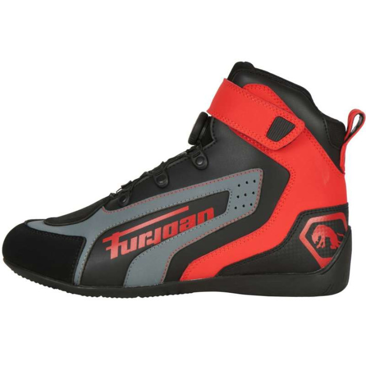 Motorcycle sneakers Furygan V4 EASY D3O BLACK/RED
