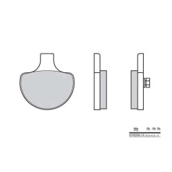 BREMBO organic brake pads 07HD0614