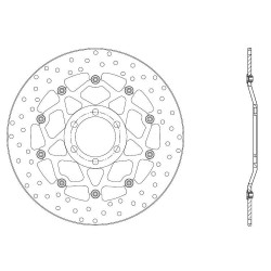 Brembo Oro Series front brake disc 78B40831 Yamaha XJ6 / FZ6 / YZF-R6 03-04 / MT-03