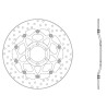 Disque de frein avant Brembo Série Oro 78B40831 Yamaha XJ6 / FZ6 / YZF-R6 03-04 / MT-03