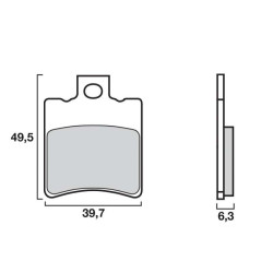 Plaquettes de frein carbone céramique avant BREMBO 07002CC