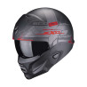 Casque Scorpion EXO-COMBAT II XENON Noir mat / Rouge