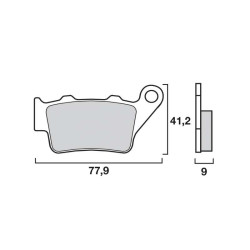Motorcycle brake pads sinter Brembo 07BB02SD