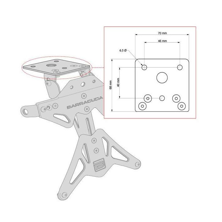 Support de plaque universel Barracuda