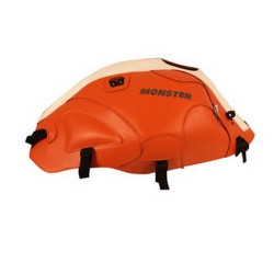 Bagster tank mat orange/white stripe (1405J) Ducati Monster 600/1000 - S4/S2R/S4R - Monstro